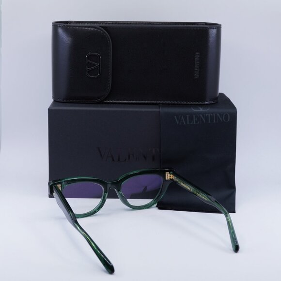 Valentino V-ESSENTIAL II VLX-124B Eyeglasses Emerald Green 50mm Cat Eye Frame - Picture 8 of 8